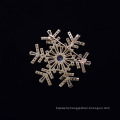 Shangjie OEM Christmas Gift snowflake brooches luxury brass zircon brooches rhinestone large brooches